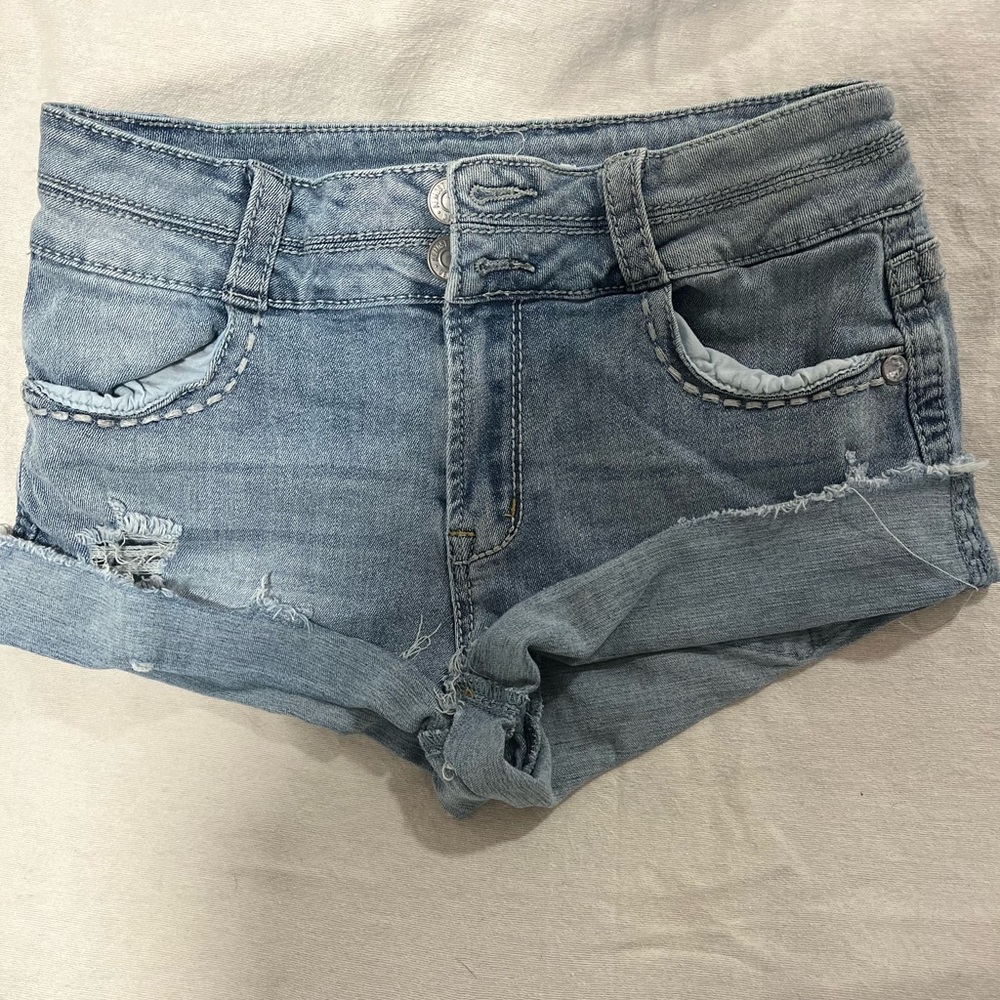 Almost Famous Light Blue Jean Shorts